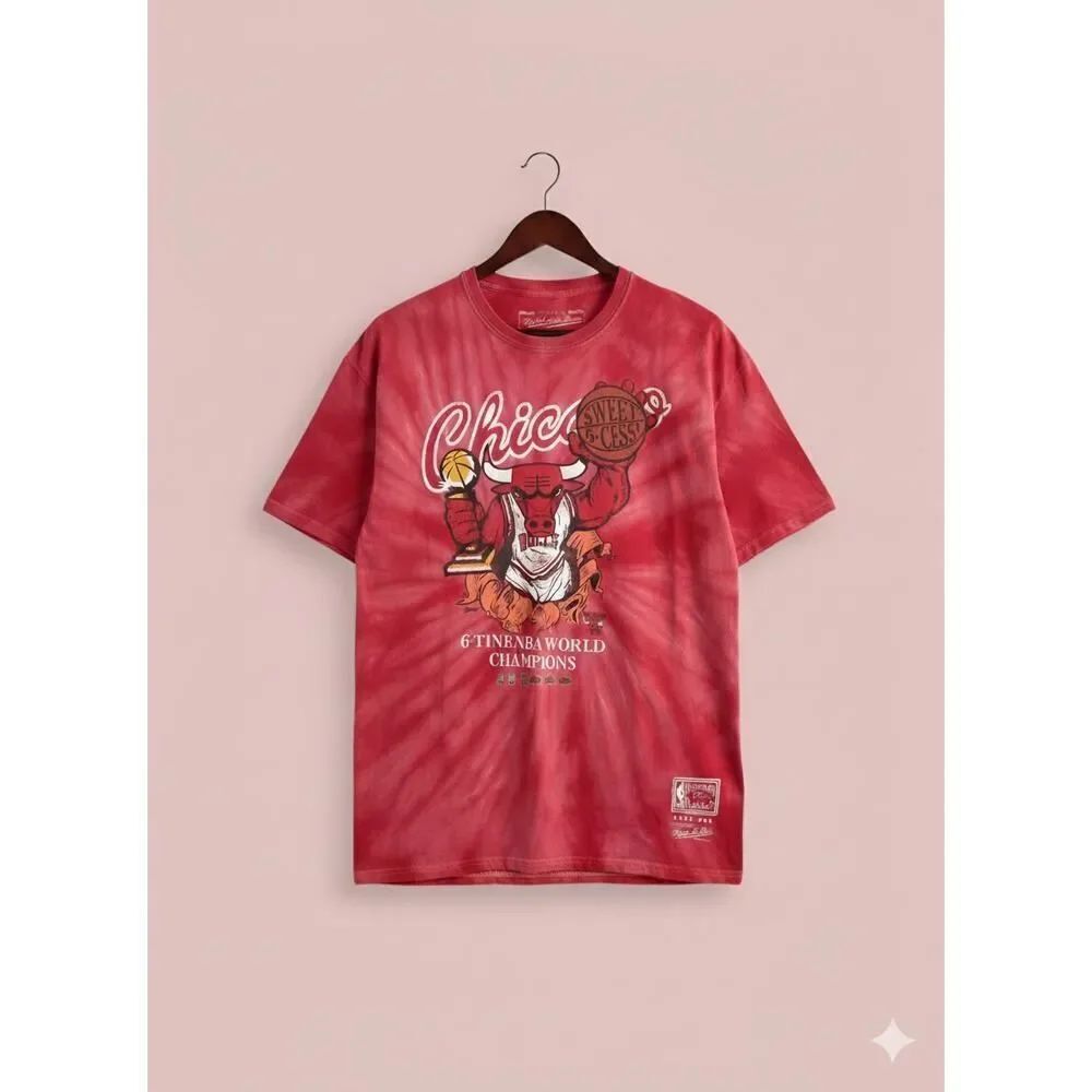 Mitchell & Ness Chicago Bulls 6Time NBA World Champions Graphic T-Shirt XL